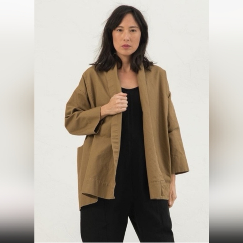 Elizabeth Suzann Clyde Jacket, Organic Cotton Canvas- XXS, Tan